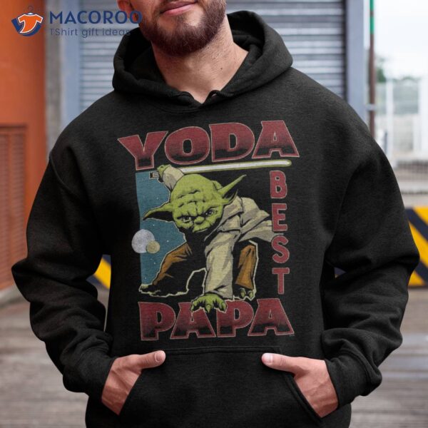 Star Wars Yoda Best Papa Father&acirc;€™s Day D&atilde;&shy;a Del Padre Funny Shirt