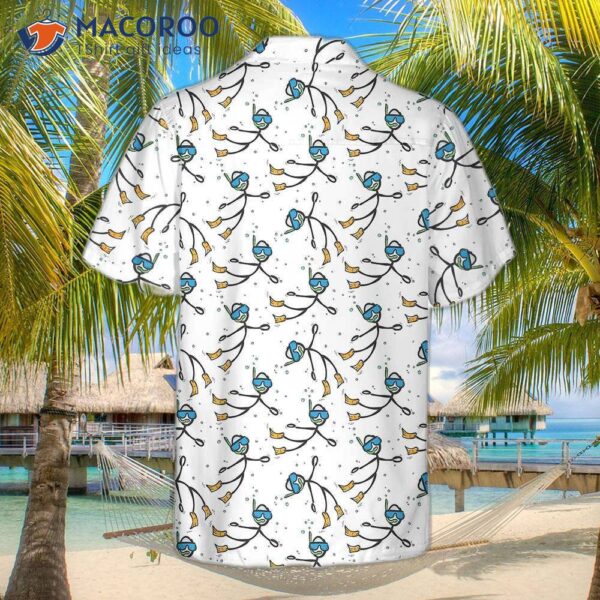 Stickfigure Scuba Diving Hawaiian Shirt, Shirt For And , Best Gift Lovers