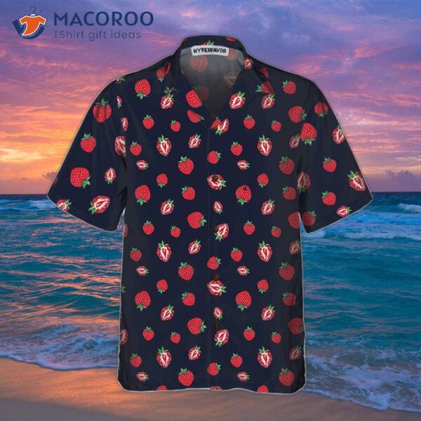 Strawberry Slice Hawaiian Shirt, Shirt For And , Print