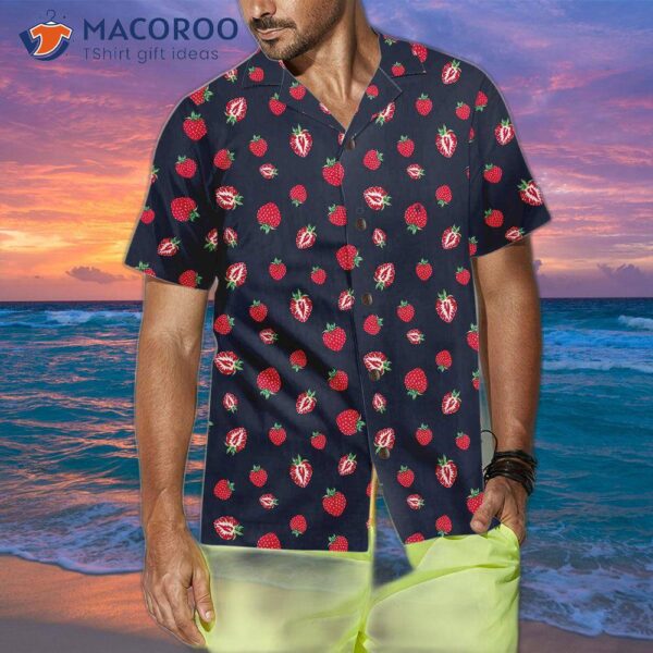 Strawberry Slice Hawaiian Shirt, Shirt For And , Print