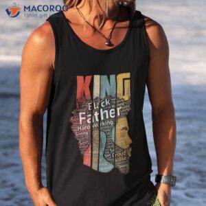 strong black king t shirt african american tee natural afro tank top