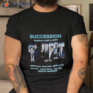 succession season 4 cast crew nicholas braun kieran culkin sarah snook shirt tshirt