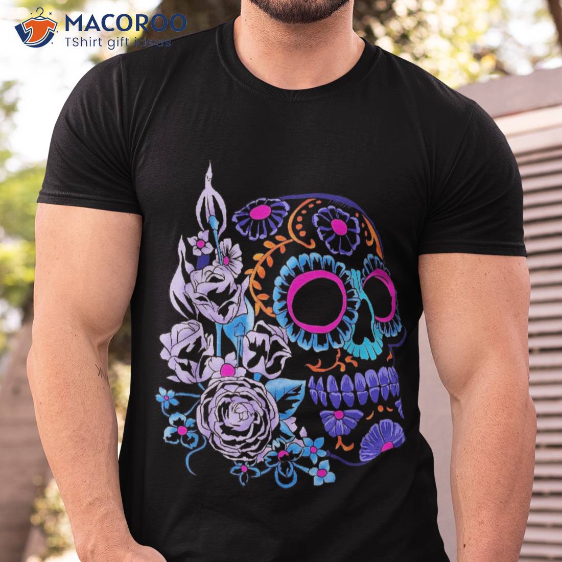 Grateful Dead Skull w/ flowers T-Shirt