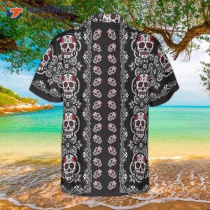 sugar skull hawaiian shirt 1