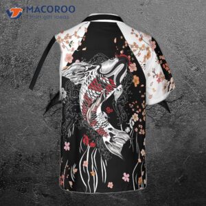 sukajan style hawaiian shirt with koi fish design 1