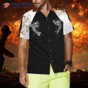 sukajan style hawaiian shirt with koi fish design 2