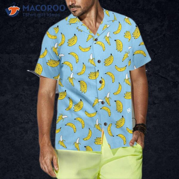 Summer Banana Seamless Pattern Hawaiian Shirt, Funny Shirt For Adults, Patterned