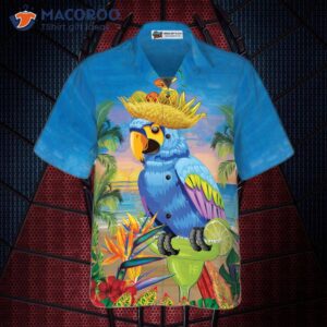 summer beach parrot hawaiian shirt 3