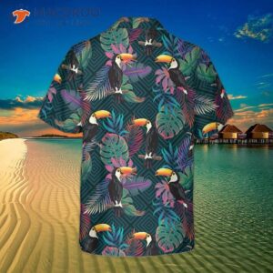 summer exotic pattern with toucan bird hawaiian shirt tropical shirt for and 1