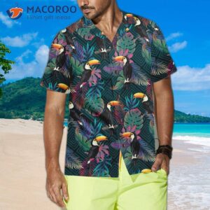 summer exotic pattern with toucan bird hawaiian shirt tropical shirt for and 3