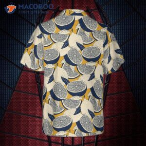summer lemon vintage style hawaiian shirt 1