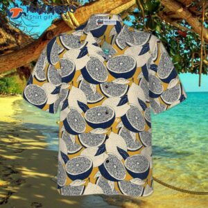 summer lemon vintage style hawaiian shirt 3