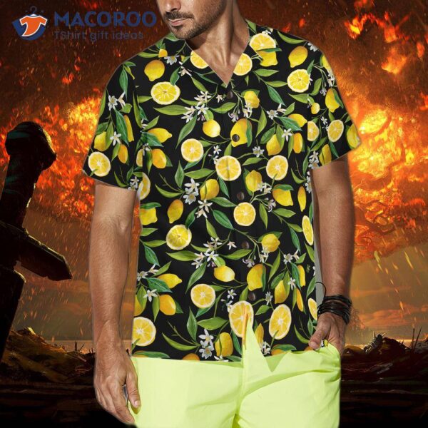 Summertime Watermelon Lemon Hawaiian Shirt