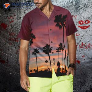 sunset at venice beach s hawaiian shirt 1