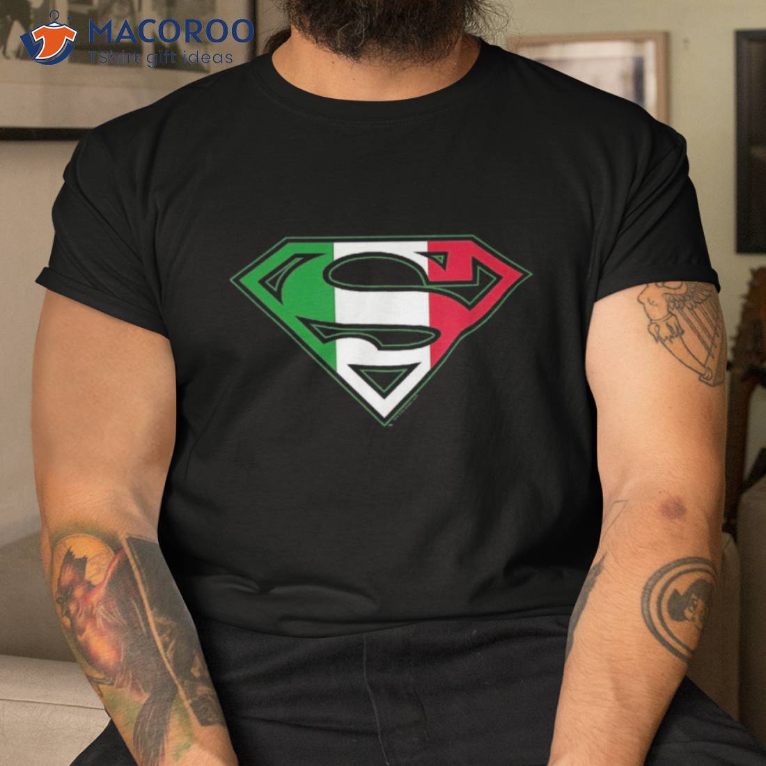 Superman Italian Shield Shirt Tshirt