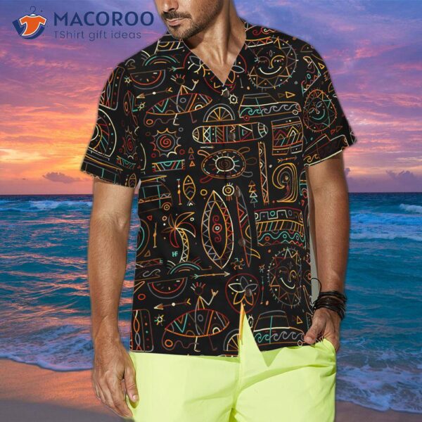 Surf Seamless Pattern Hawaiian Shirt