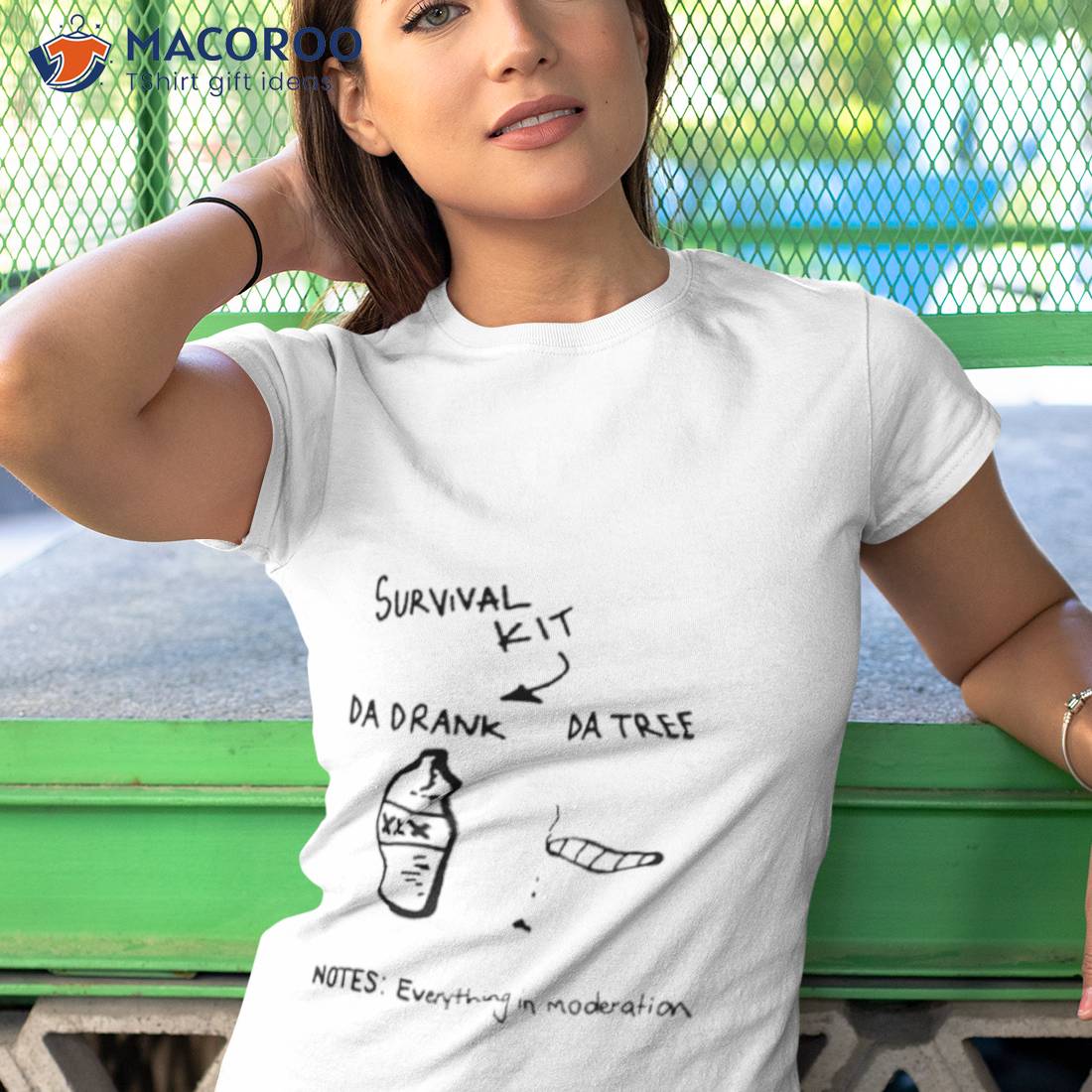 Survival Kit Da Drank Da Tree Notes Everything In Moderation Shirt Survival Kit Da Drank Da Tree Notes Everything In Moderation Shirt
