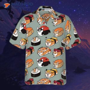 sushi corgi hawaiian shirt the best shirt for and 2