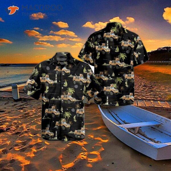 Swedish Army Rg-32 Scout Terrangbil 16 Military Camouflage Hawaiian Shirt