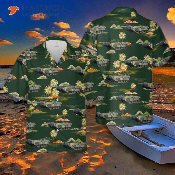 Swedish Army Stridsvagn 103 Tank Hawaiian Shirt