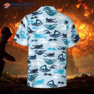 swim pattern hawaiian shirt 1