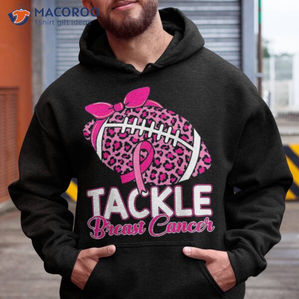 Tackle Breast Cancer Football Survivor Pink Ribbon Awareness Shirt
