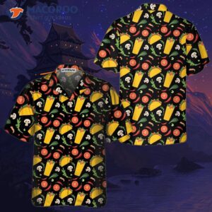 taco and burrito pattern hawaiian shirt funny shirt for amp gift lovers 0