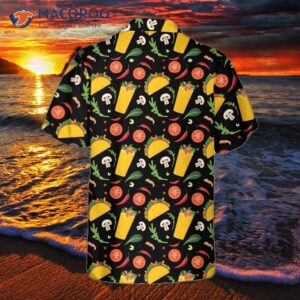 taco and burrito pattern hawaiian shirt funny shirt for amp gift lovers 1