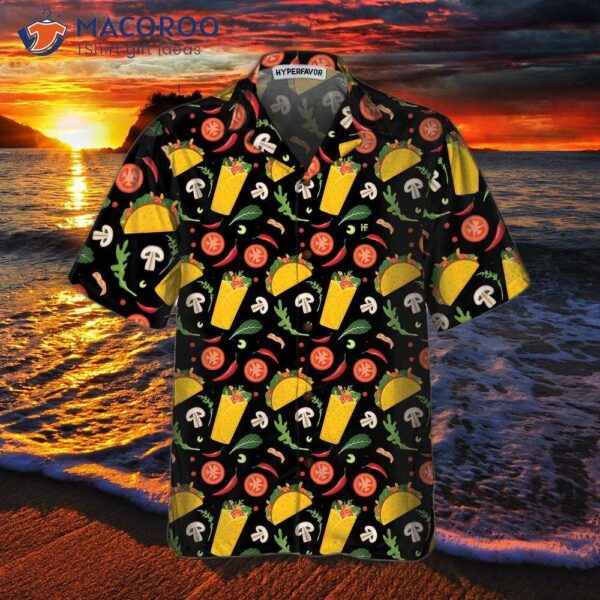 Taco And Burrito Pattern Hawaiian Shirt