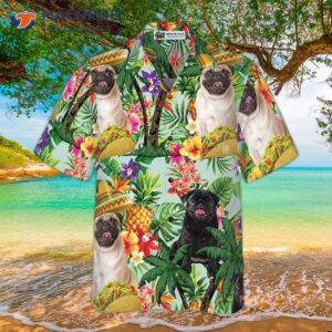 taco pugs are ready for summer in hawaiian shirts 2