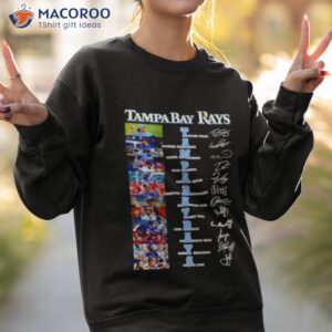 tampa bay rays taylor walls wander franco signatures shirt sweatshirt 2