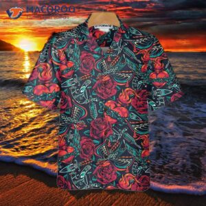 tattoo day of the dead hawaiian shirt unique artist best shirt for 2