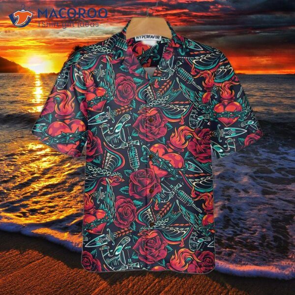 Tattoo Day Of The Dead Hawaiian Shirt, Unique Artist Best Shirt For