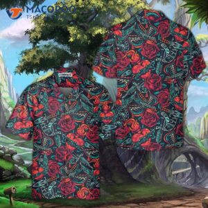 tattoo day of the dead hawaiian shirt unique artist best shirt for 3