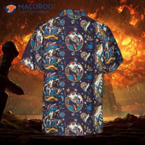 Tattoo-style Pirate Sea Adventure Hawaiian Shirt