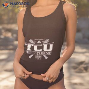 tcu horned frogs baseball 2023 ncaa mens college world series shirt tank top 1