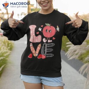 teacher love groovy back to school gifts teach inspire shirt sweatshirt