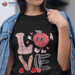 teacher love groovy back to school gifts teach inspire shirt tshirt