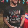 Teacher Of The Cutest Little Firecrackers 4th July Leopard Shirt