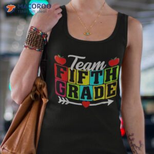 team 5th fifth grade student teacher happy back to school shirt tank top 4