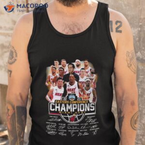 team miami heat 2023 eastern conference champions signatures shirt tank top