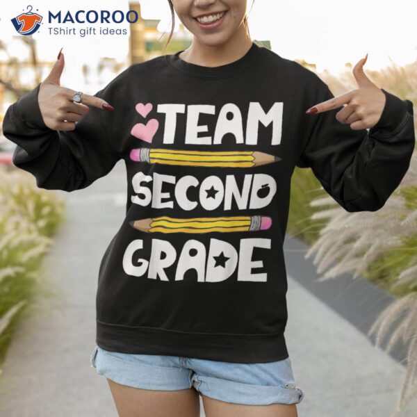 Team Second Grade Funny 2nd Back To School Teacher Student Shirt