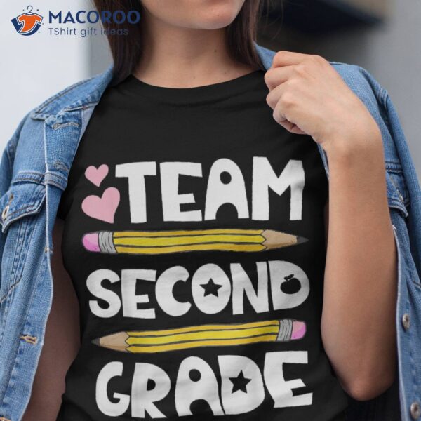 Team Second Grade Funny 2nd Back To School Teacher Student Shirt