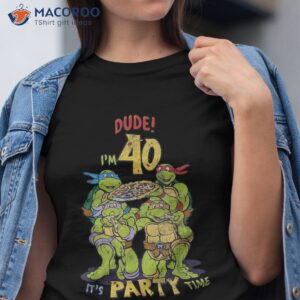 teenage mutant ninja turtles 40th birthday pizza party shirt tshirt