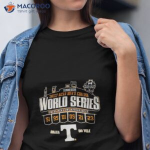 tennessee 2023 college world series 6 appearances shirt tshirt