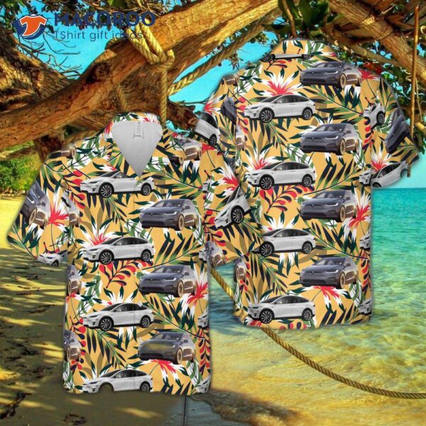 Tesla Model X Hawaiian Shirt