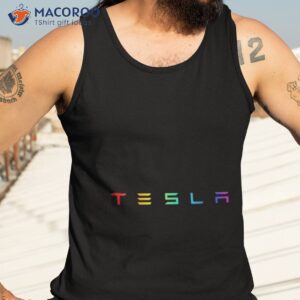 tesla pride logo shirt tank top 3