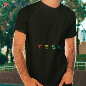 tesla pride logo shirt tshirt