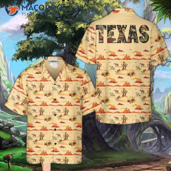 Texas Cowboy Cactus Hawaiian Shirt, Vintage Shirt For Lovers