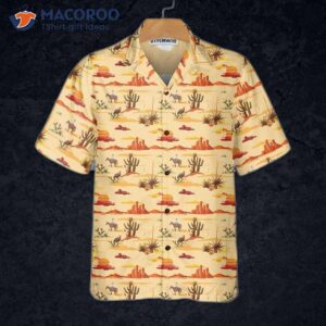 texas cowboy cactus hawaiian shirt vintage shirt for lovers 2